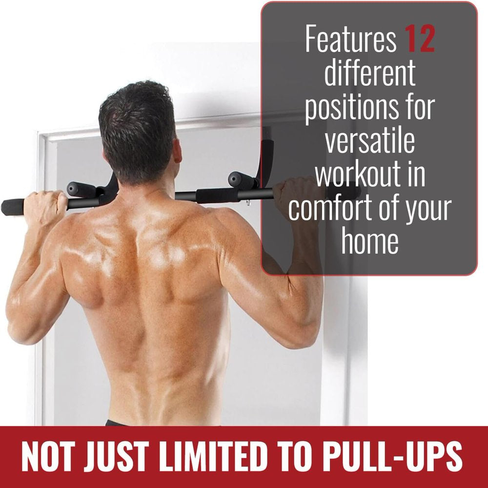 Multi-Function Portable Pull up Bar for Doorway, Black